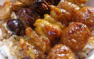 Brochetas de carne de Buey