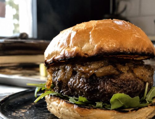 Hamburguesa de ternera con morcilla, sabor con carácter